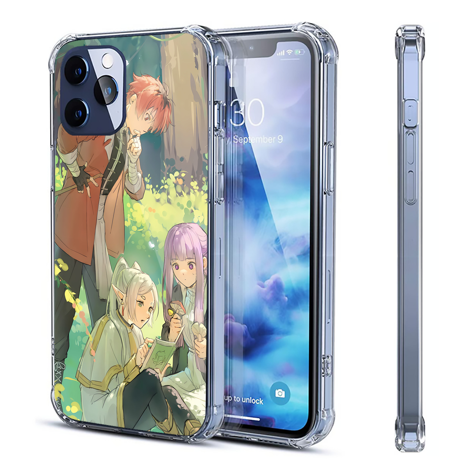 （画像用） 葬送のフリーレン Frieren 【iPhone 12シリーズ対応】透明スマホケース（クリアソフトケース）